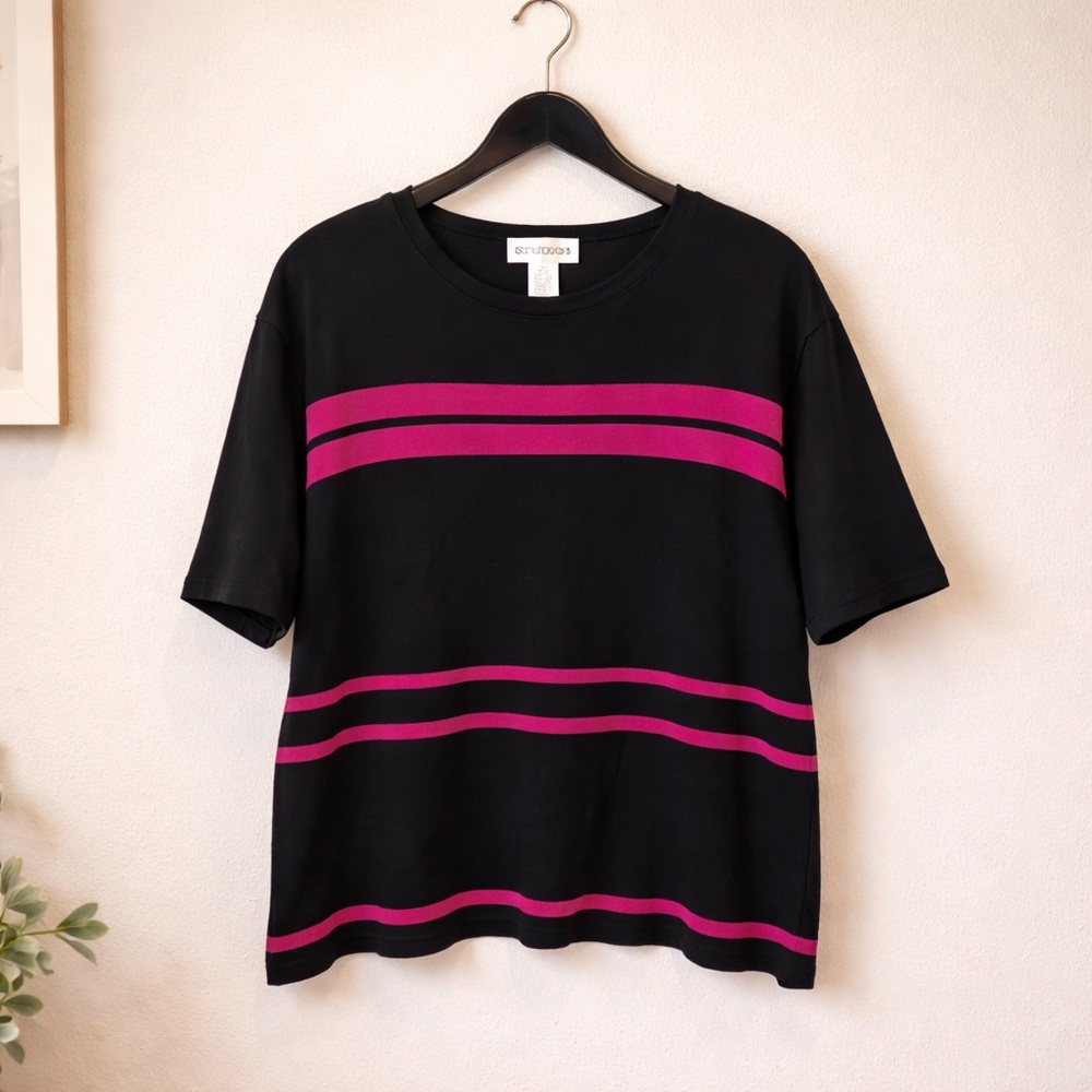 Studio I Size 24W Rayon Nylon Blend Stripe Tunic 3/$15